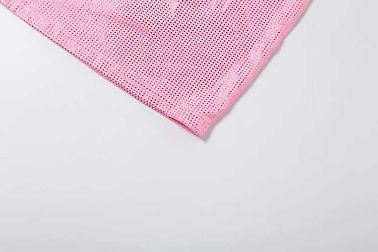 Nibber Stretch-Kleid für Damen, modisch, sexy, mit Pailletten, für den Sommer, rückenfrei, ärmellos, Skinny Hottie-Stil, Mitternachtsparty, Club, Mini-Bodycon – Detail 8