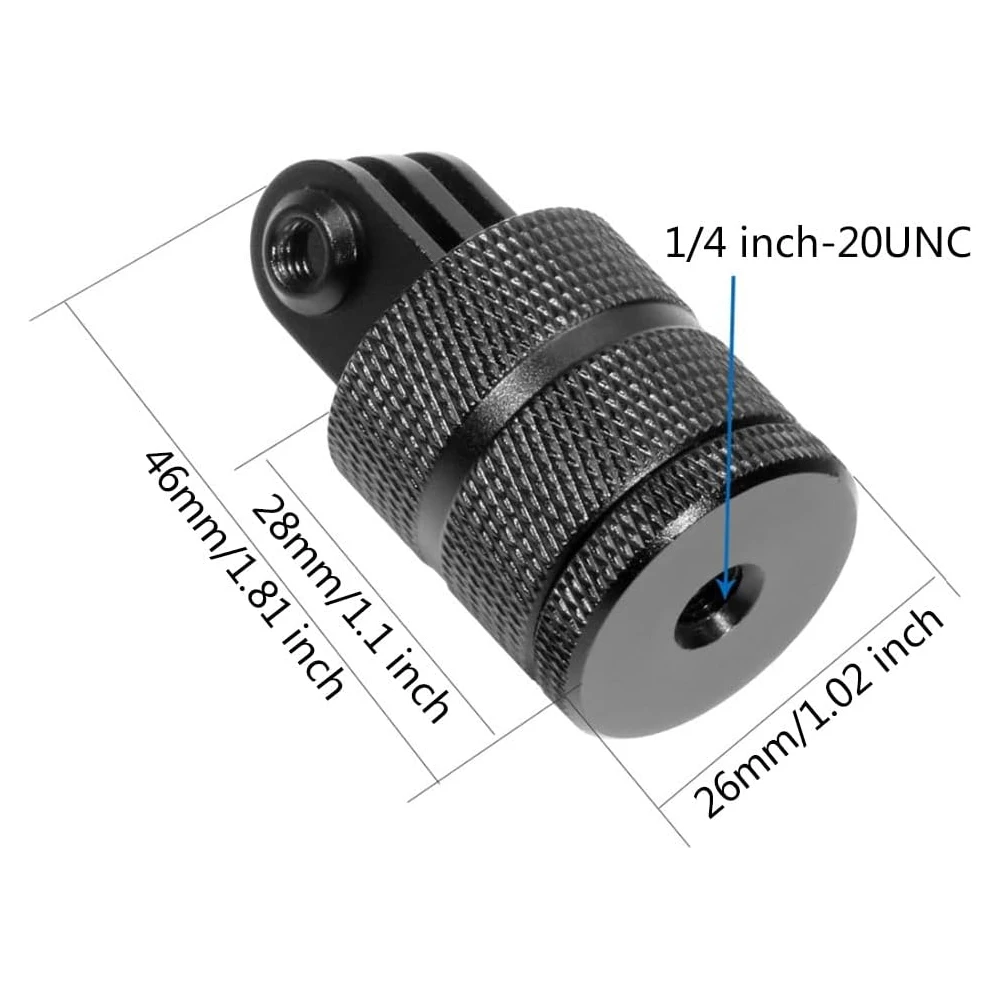 سبائك الألومنيوم للتدوير ترايبود جبل محول معدني لكاميرا GoPro Hero 13 12 11 10 9 8 SJCAM Insta360 AKASO DJI Osmo Action #2