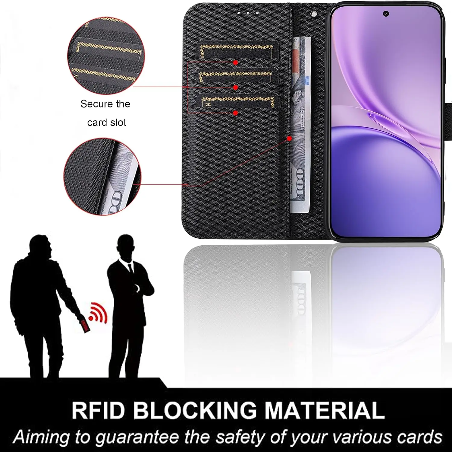 Plain Leather Flip Wallet Case For Honor 600 Smart 5G Magnetic Book Cover Holder Coque Fundas Shell