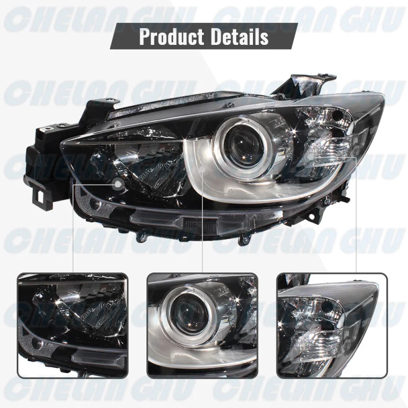 Per Mazda CX-5 LHD 2013 2014 2015 2016 versione europea lato sinistro anteriore alogeno faro senza lampadine accessori auto