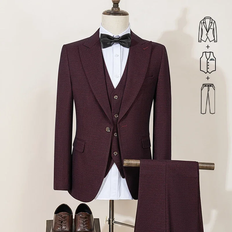 Variant: Wine Red 3 pcs set