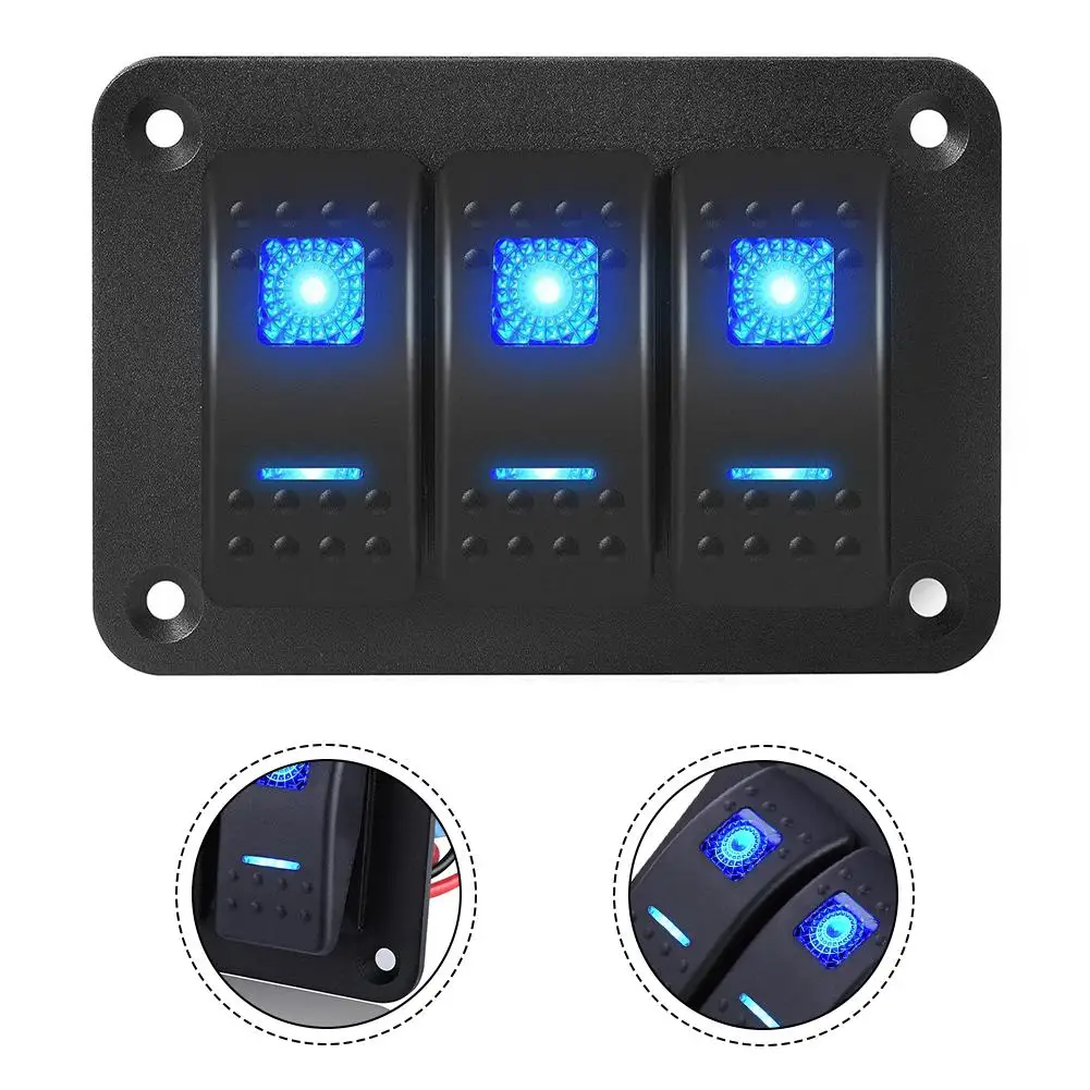 

Customizable Layout Car Switch Panel Low-Light Conditions 11*11*7 Easy Installation Multiple Functions Control
