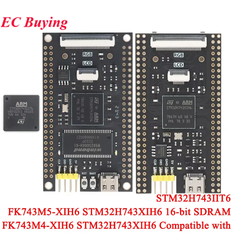 STM32H743XIH6 STM32H750XBH6 STM32H743VGT6 STM32G070RBT6 STM32F103RCT6 STM32 Płyta rozwojowa rdzenia kompatybilna z OpenMV SDRAM — zdjęcie 3