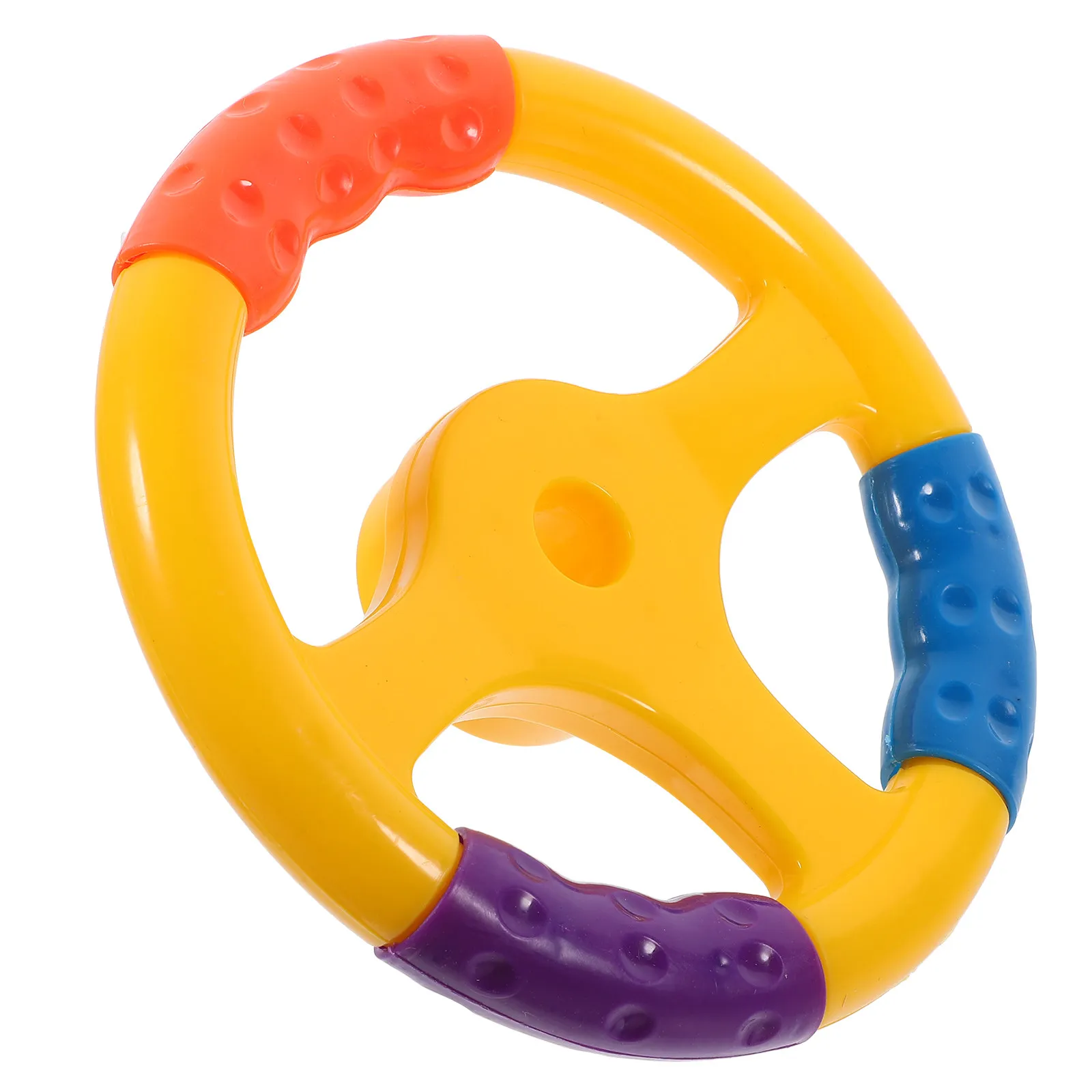 Car Steering Wheel Simulated Driving Bright Color Small Plastic Steering Wheel Suitable for Swing Cars and Kids Vehicles
