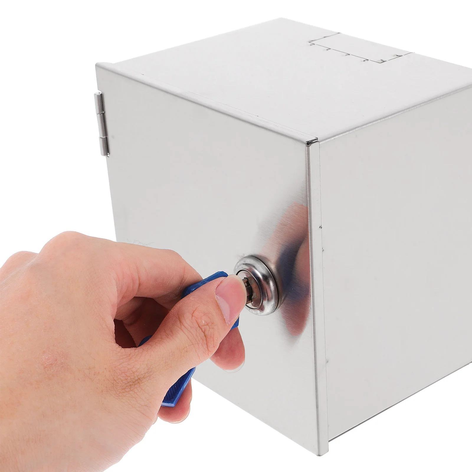 Stainless Steel Heavy-Duty Socket Protection Box Anti-Theft Lockable Electrical Outlet Cover Outdoor Waterproof Security Box