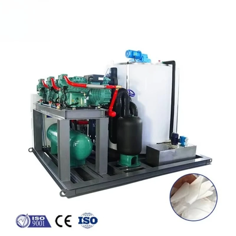 FL Hot Sale  Industrial 2-100ton Big  Fresh Keeping and Cold Chain Logistics Daily Output Flake Ice Maker Machine Customized