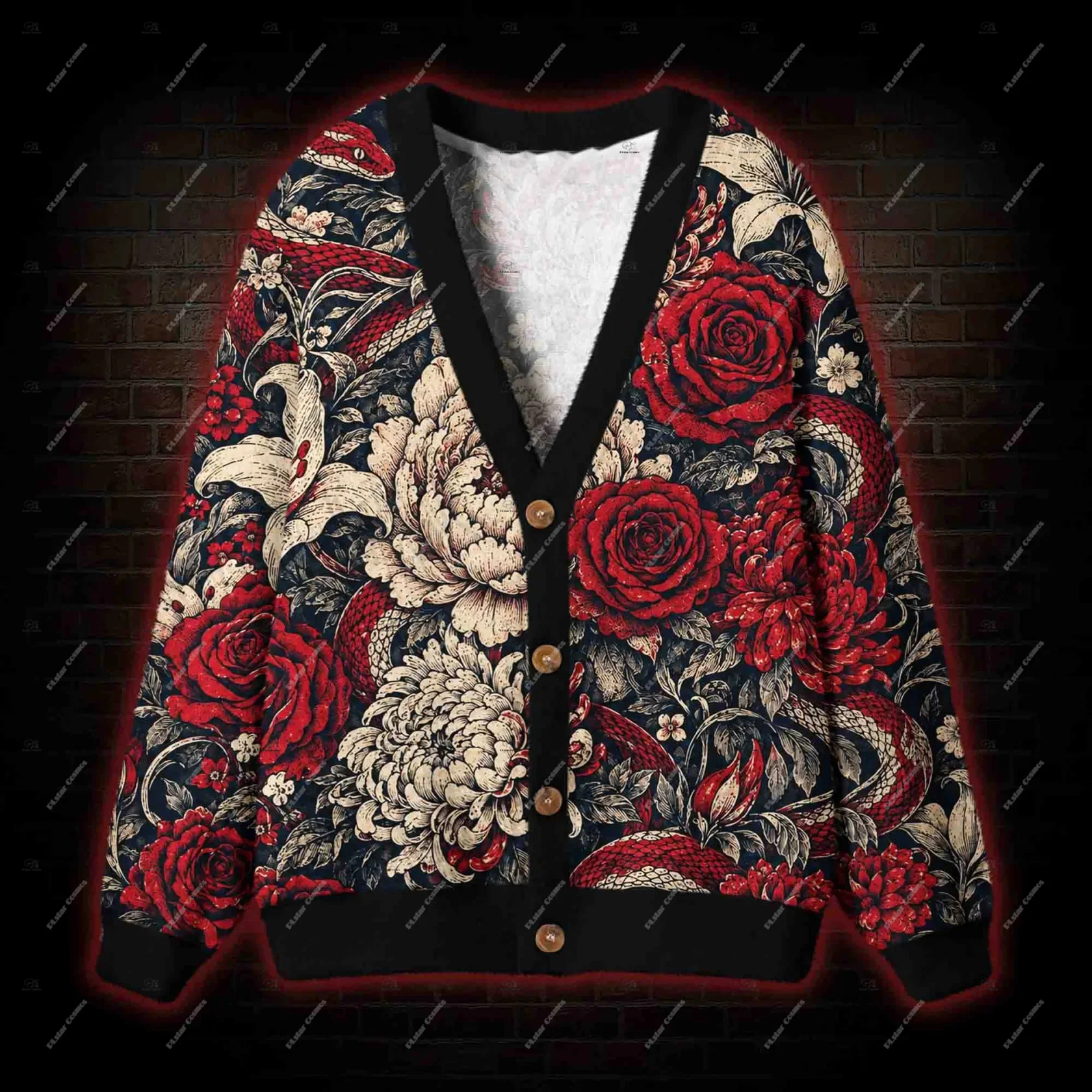 Christmas Halloween Witch Dark Style Outfit Vintage Cardigan Sweatshirt 3DPrint Harajuku Streetwear Casual Funny Long Sleeves Q8