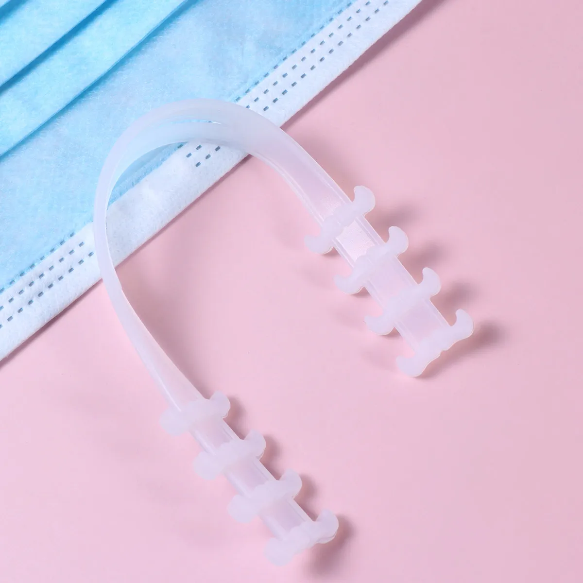 

6Pcs Ear Strap Hook Mask Extension Strap Adjustable Rope Buckle for Long Wear Comfort Fit All Mask Types White