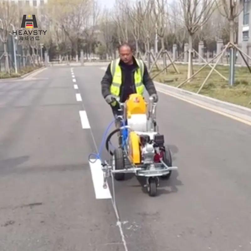HW-9L Hand Push High Pressure Airless Road Marker Painting Machine