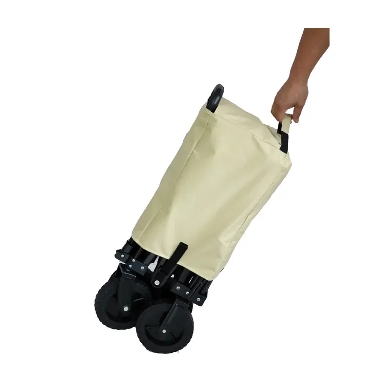 

Parent-Child Shopping Camping Cart, Foldable Table Carousel Extension, Portable Outdoor Children's Trolley