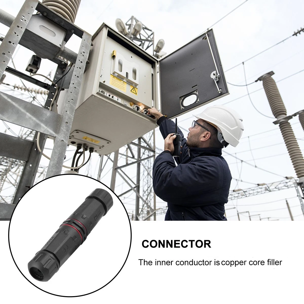 

Ip68 Waterproof 2 Pin Wire Connector For Led Light Outdoor Lighting Garden Tunnel Landscape Lights Cable Joint Electrical