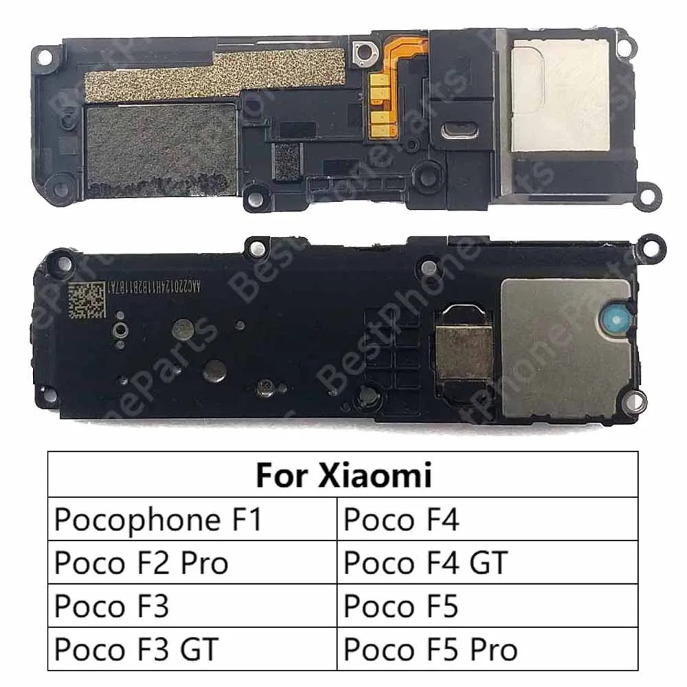 Loudspeaker For Xiaomi Pocophone Poco F4 GT F5 Pro F1 F2 Pro F3 5G Loud Speaker Buzzer Ringer Sound Module Replacement Parts