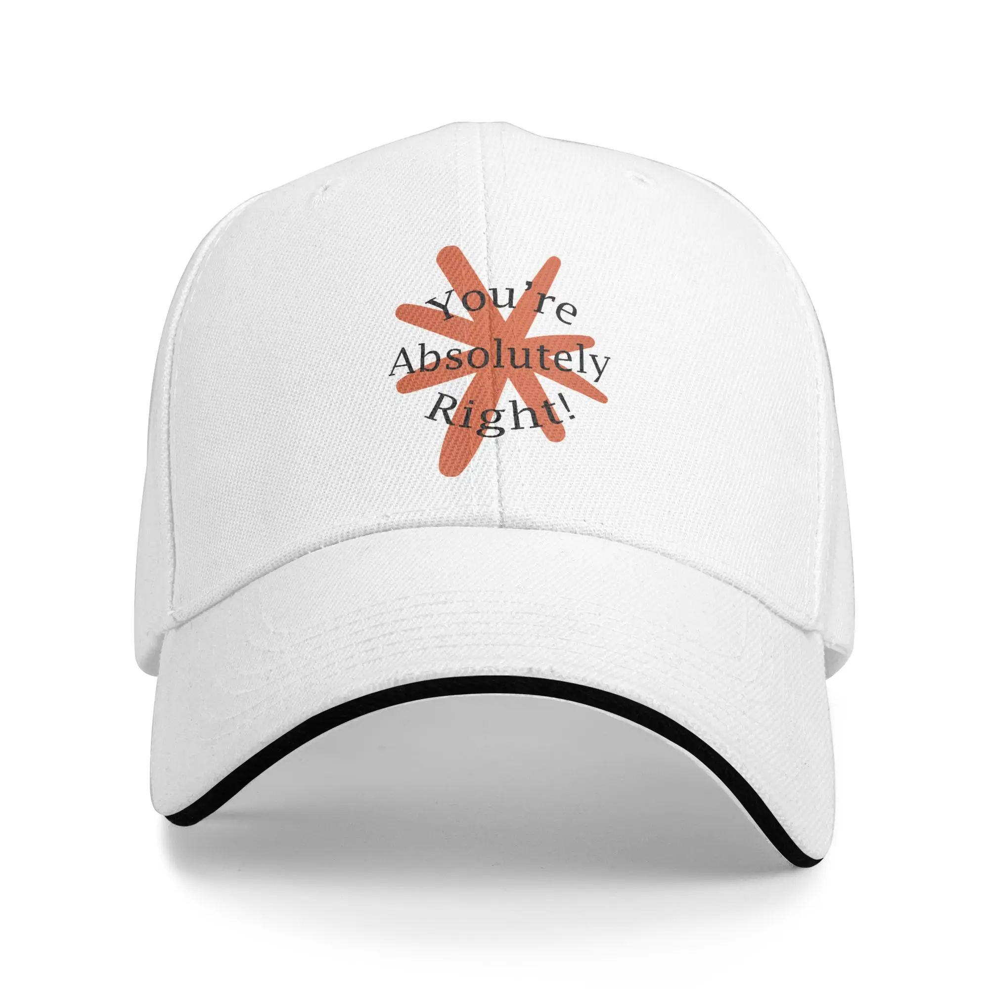 Claude Code You're Absolutely Right  Merch Men Women Baseball Cap  Trucker Hat Headwear Adjustable Fit Snapback Hat
