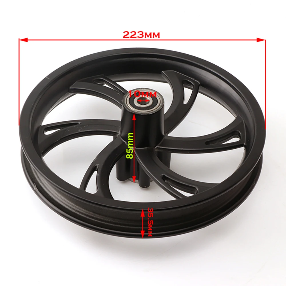 Electric Scooter 12 inch Inflatable Wheel E-bike Folding Bicycles 12 1/2X2 1/4 Tire Inner Tube Aluminum Rim 140mm Brake Disc Kit