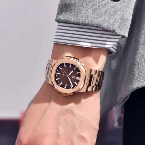 Imagen 2 del producto Relojes PAGANI DESIGN para Hombre 2026 Nuevo Reloj Automático de Lujo en Oro Rosa para Hombre Cristal de Zafiro Reloj Mecánico Impermeable para Hombre