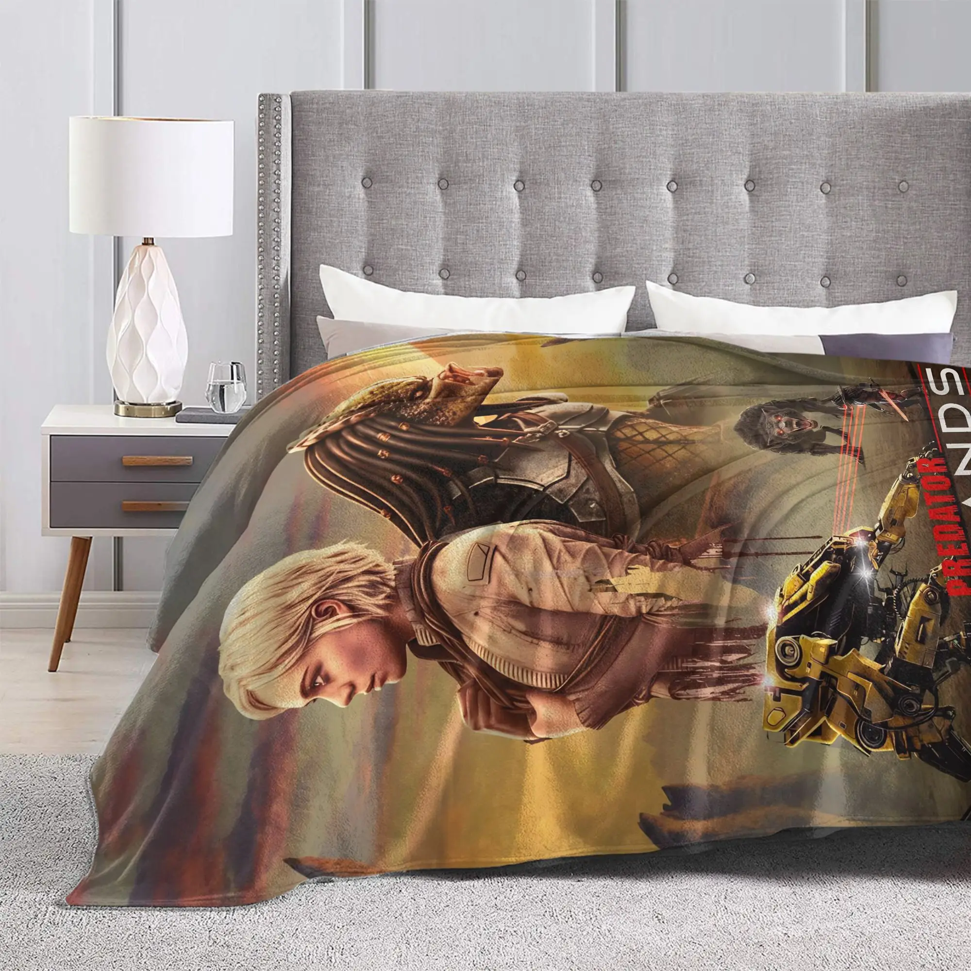 بطانية ناعمة دافئة مكتب السفر المفترس Badlands 2025 أفلام رمي بطانية الفانيلا المفرش لغطاء سرير أريكة في الهواء الطلق