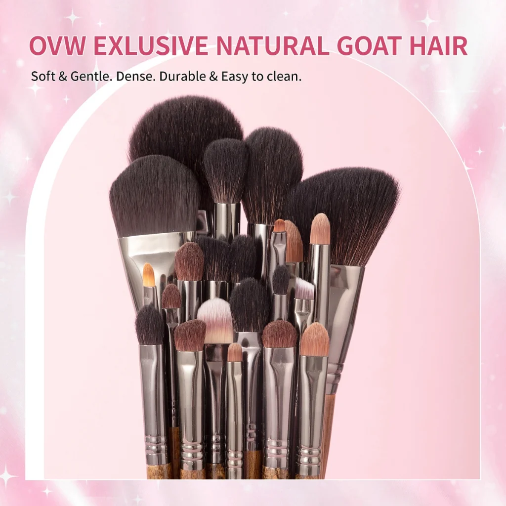 OVW メイクアップ ブラシ セット プロフェッショナル メイクアップ ブラシ ファンデーション フェイス アイシャドウ メイクアップ XQ3-24