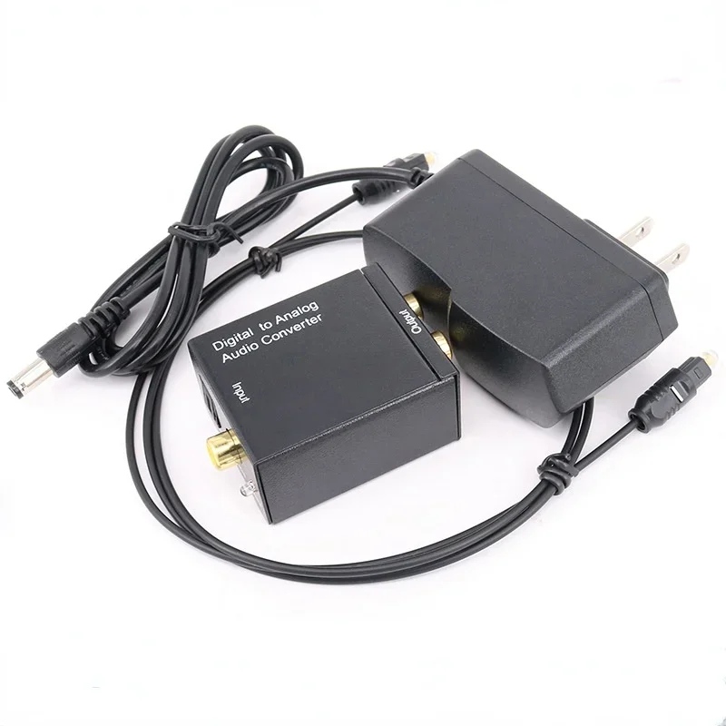 Digital-to-analog Audio Converter Digital Adapter Fiber Coaxial Toslink Signal To Analog Audio Converter