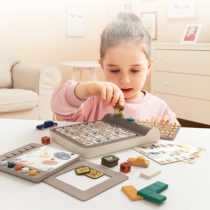 Rompecabezas de regalo para niños, juegos de mesa diez en uno, juguetes interactivos Montessori, juguetes educativos de matemáticas de madera, juguete sensorial de bloques magnéticos