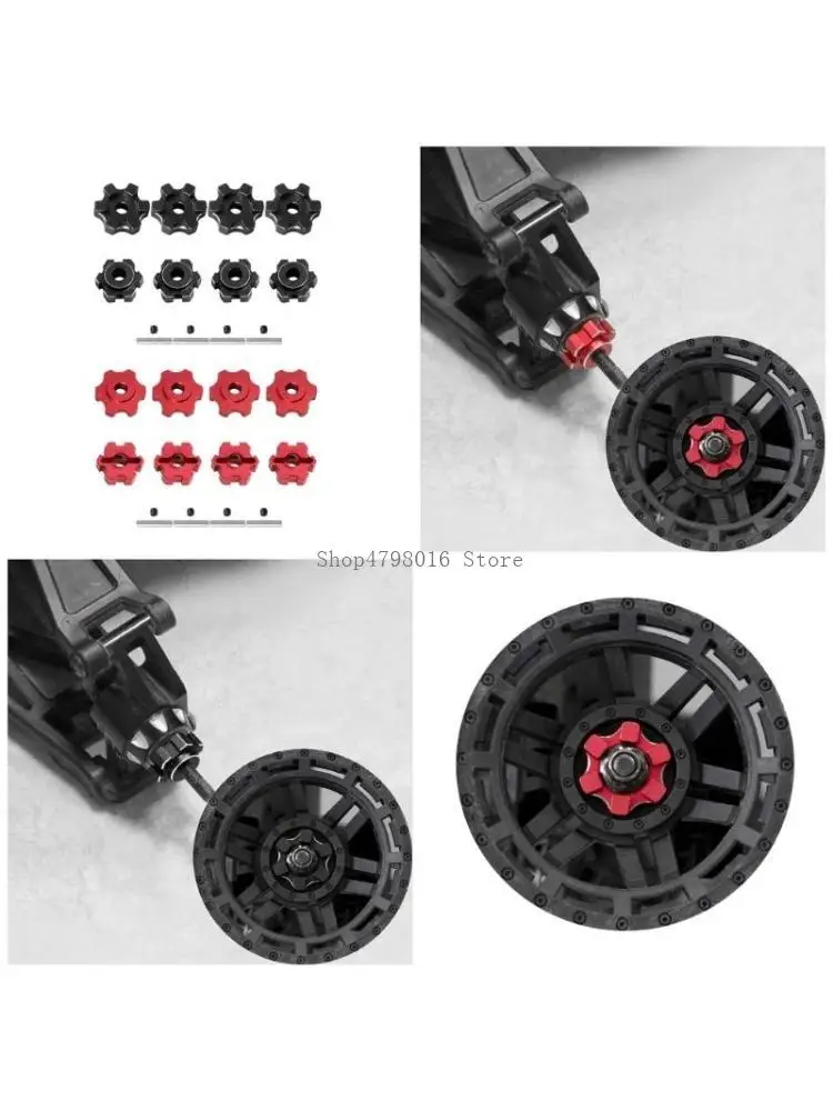  Extended Wheel Hexagon Hub Locknut Car Toy Drive Hub Adaptor Modified Accessory