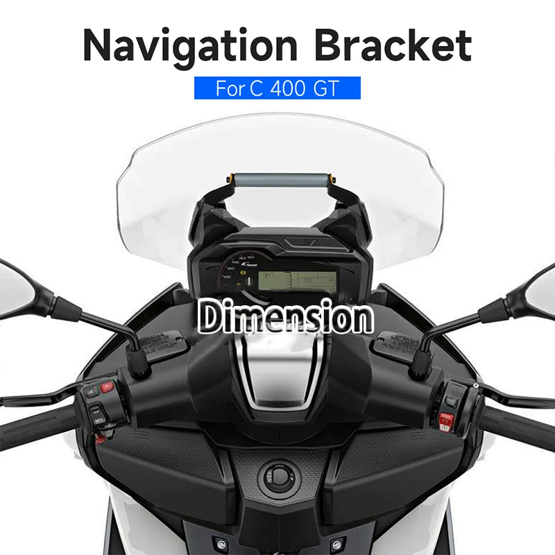 For BMW C 400 GT C400 GT 12MM diameter Accessories Phone Stand Windproof Seat Navigation Stand GPS Smartphone Stand