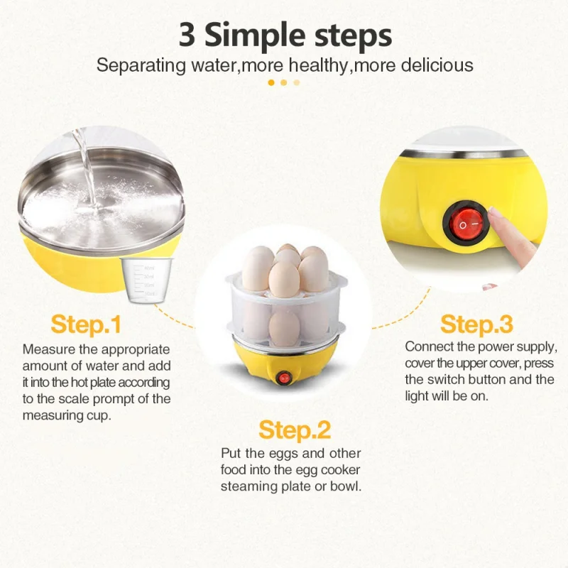 Egg steamer kitchen and home accessories  baked egg household appliances electric eggs kettle egg cooker