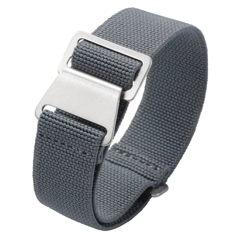 18mm 20mm 22mm Französische Truppen Fallschirm Armbänder Elastisches Nylon Geflochtenes Uhrenarmband Universal Herren Damen Armband Weicher Sportarmband