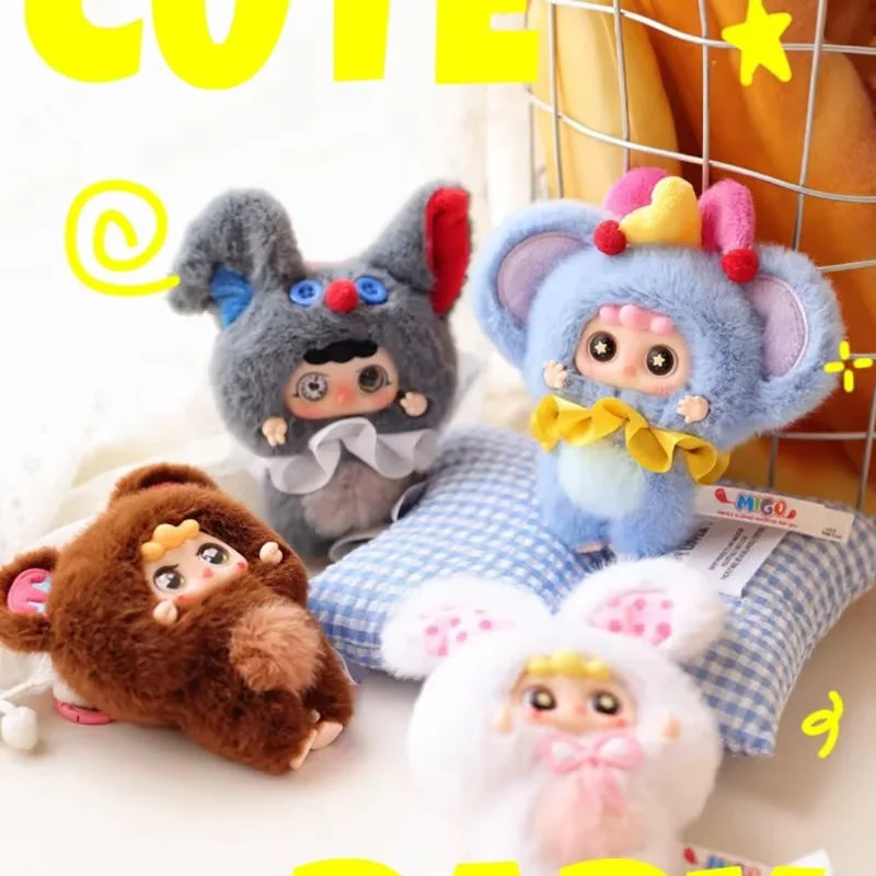 حار ميغو الطفل ثلاثة 12 قطعة سلسلة صانع المشاكل الفينيل صندوق أعمى عمل الشكل لعبة Kawaii دمى صندوق غامض الأطفال الكبار الهدايا #6