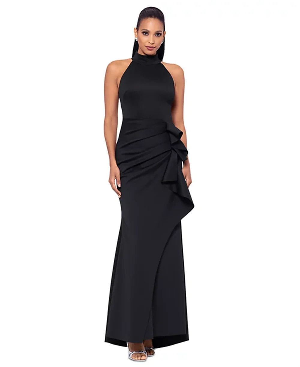 

Evening Dress Halter Neck Sleeveless Prom Dresses Formal Gown Ruffled Pleated Mermaid Party Wedding Guest Graduation Customized