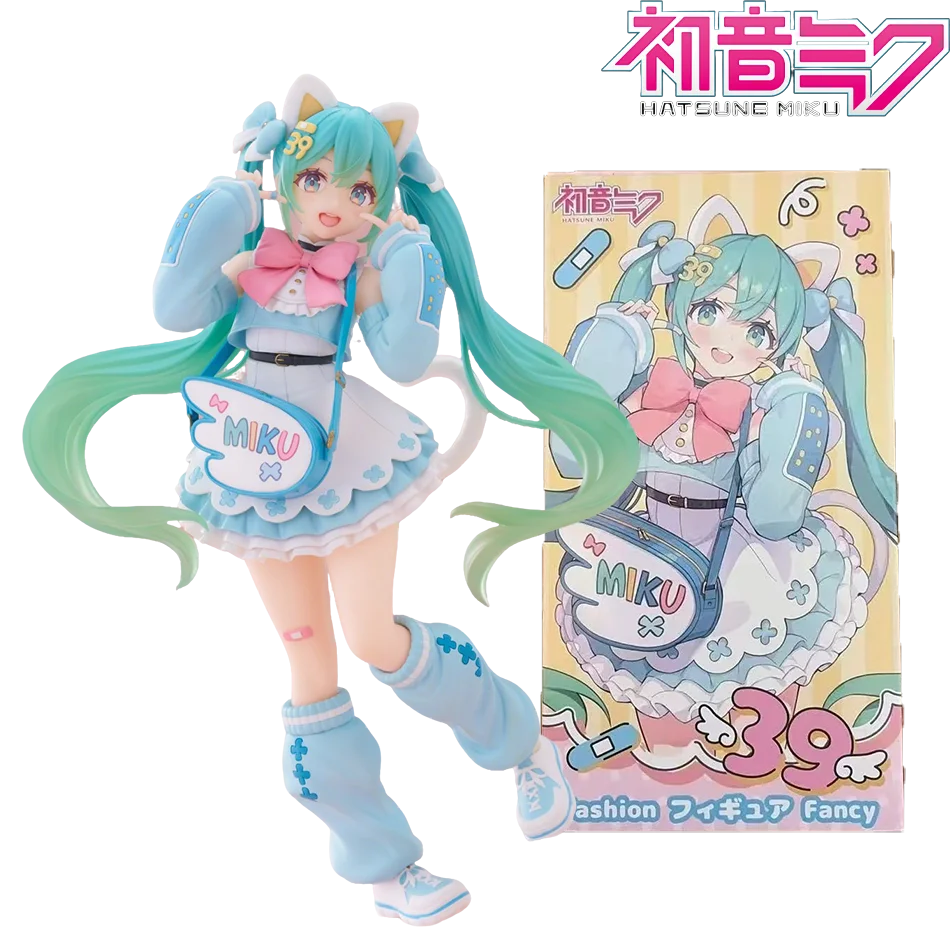 New Hatsune Miku Anime Figure Toys Fashion Fancy MIKU Kawaii Cartoon PVC Action Figurine Model Dolls Birthdays Gifts Kids