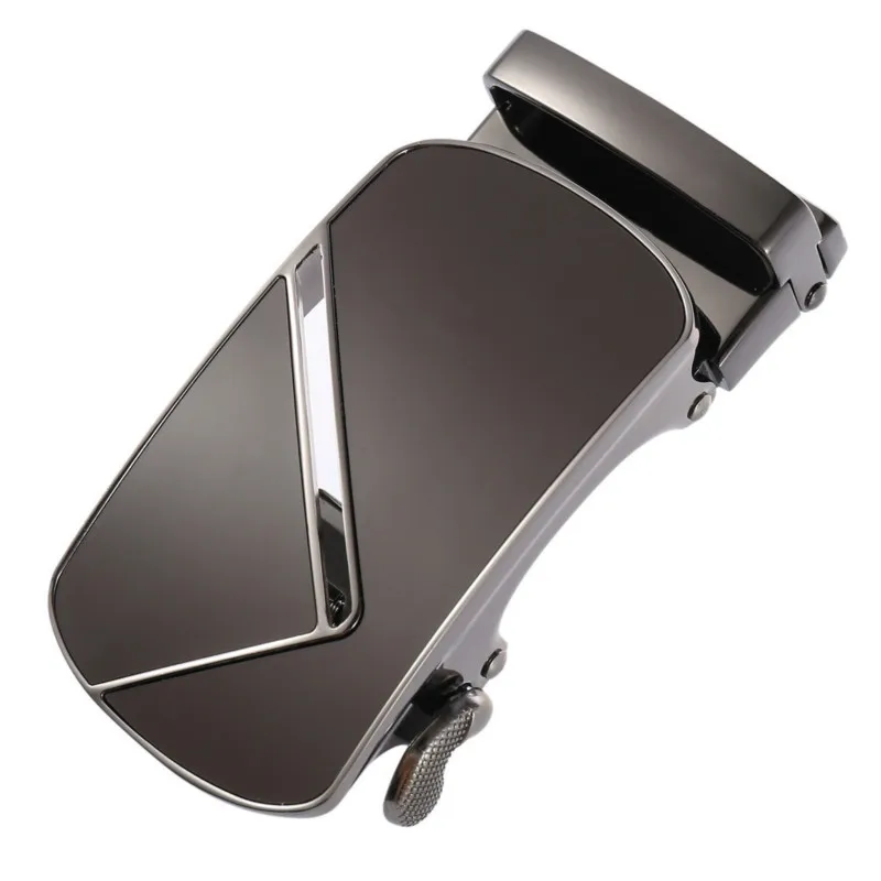 New Alloy Automatic Buckle 3.5 Cm Casual Business Belt Accessories Geometric Pattern Fashionable Versatile Belt Buckle