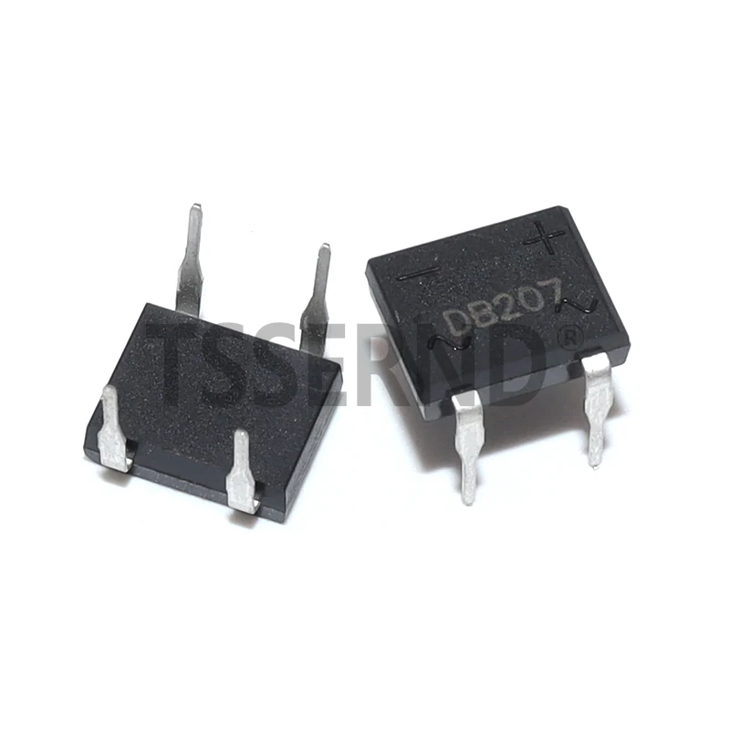 DB207 20PCS DB207 Bridge Rectifier DIP4 1000V 2A DB207S Power Diode Rectifiers Electronic Components IC