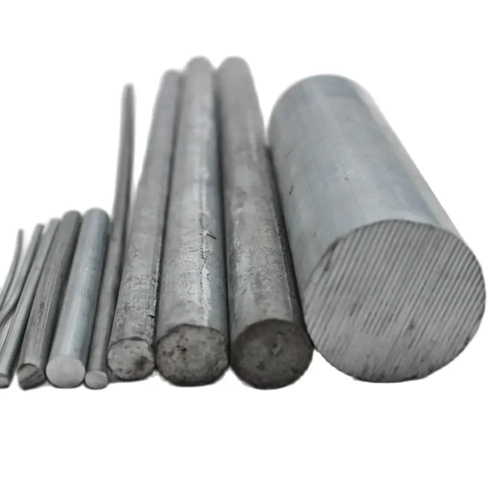 Zinc Rod Solid Round Bar Electroplate Anode Electrode Diameter 2mm To 70mm