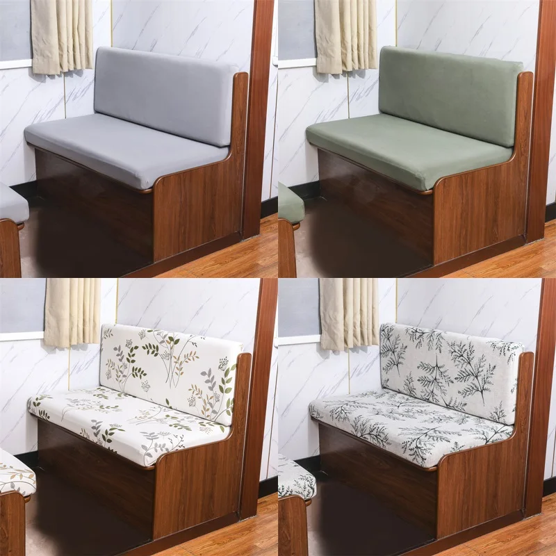2pcs/set RV Dinette Cushions Covers Elastic Floral Pattern Sofa Seat Slipcover Bench Covers Protector RV Camper Car Couch Cover