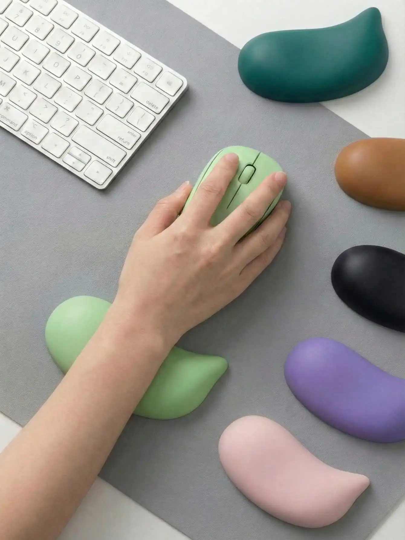 

Эргономичная силиконовая подставка для запястья для мыши, удобная опора для запястья для офиса и игр