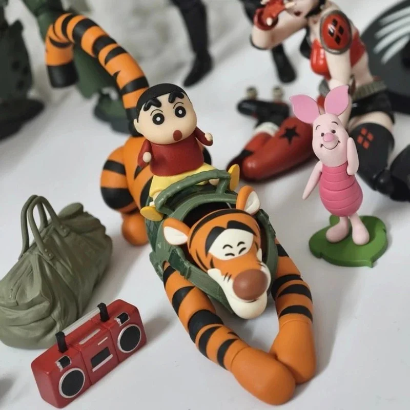 

Фигурка с изображением новой приключений Винни-Пуха Тигра, Коллекционная настольная модель, игрушка, орнамент, детский подарок на день рождения