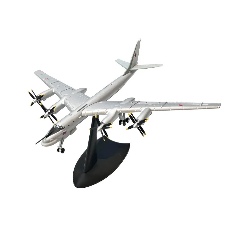 1/200 Scale Russian Soviet Bear Bomber Tu95 Metal Diecast Aircraft Model Simulation Plane Model Alloy Model Fan Gift