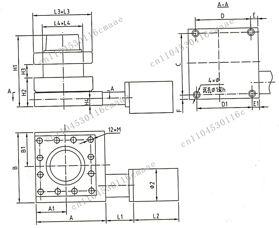 

LD4 4 Station Turret Milling Machine Small Turret Punch Machine Motor