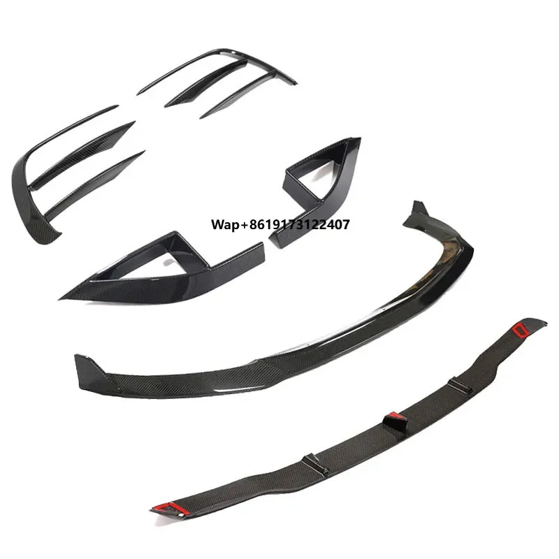 

2020-2023 E Class E200 Parts Accessories Body Kit Carbon Fiber Front Lip Bumper Canards Air Vents Rear Diffuser