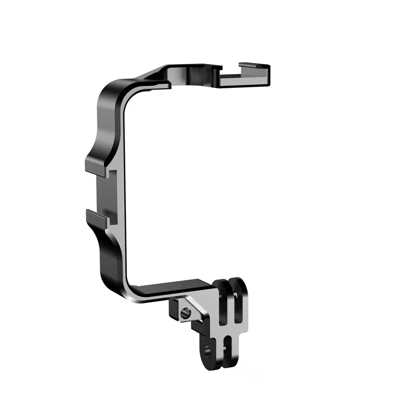 Aluminum Action Camera Live Vlog Video Shooting Bracket with Cold Shoe Mount for Gopro 13 12 11 10 9 8 Cage Rig Protective Frame