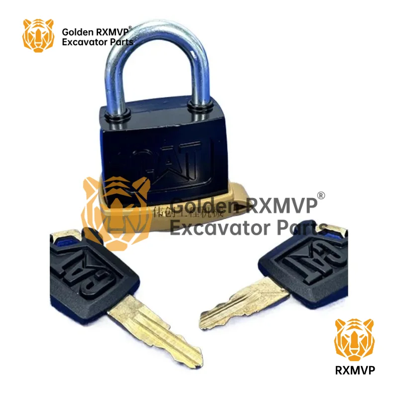 For Caterpillar Cat Fuel Tank Lock Excavator Lock Head Anti-theft Padlock E320 323 329 330 336c D Excavator