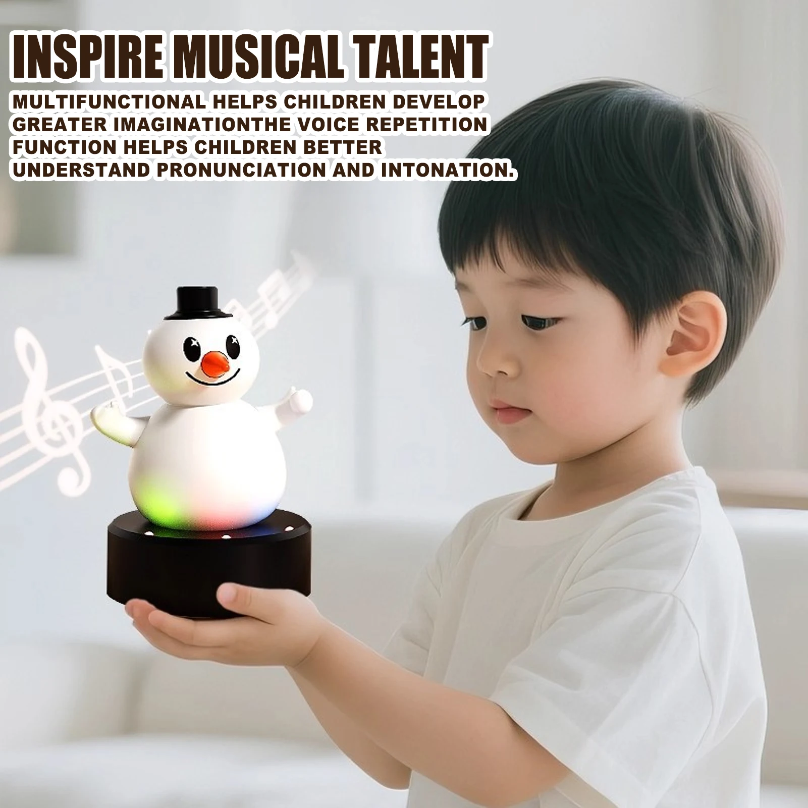 

Talking Snowman Toy For Kids Sing Recorder Repeats Speech Christmas Gift Bouncing Wiggle Dancing Xmas Decoration