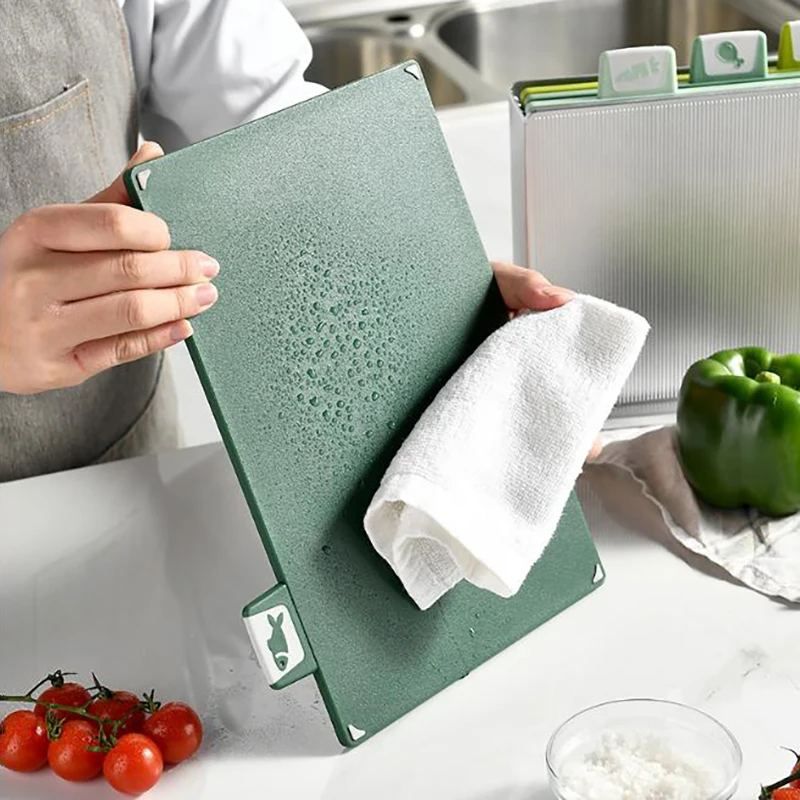 Creative Food Grade PP Plastic Cutting Board 4 Color Classification Plastic Chopping Boards Set Multifunctional Cutting Mats view 3