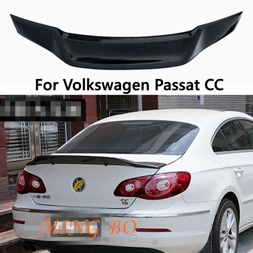 

For Volkswagen Passat CC 2009-2018 Car Rear Trunk Car Styling Car Decoration Tail Spoiler Carbon Fiber R Style Spoiler