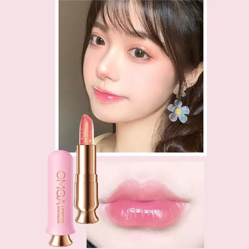 Color Changing Lip Balm Tinted Chap Stick Jelly Lipstick Show Your Charm Waterproof Hydrating Long-Lasting For Workplace Daily