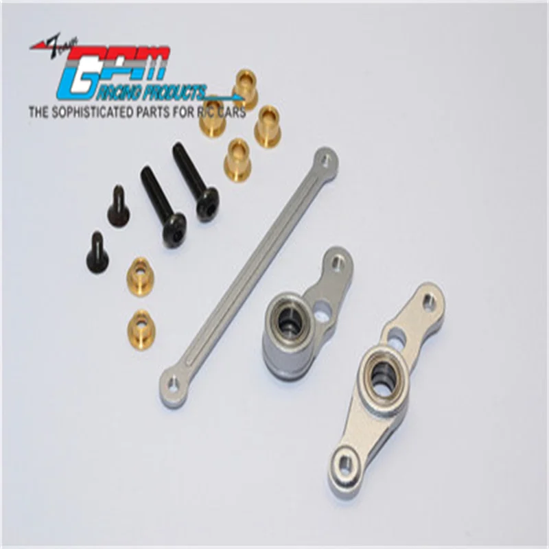 GPM ALLOY STEERING ASSEMBLY - 1SET FOR TAMIYA DF01/TA01/TA02/M1025 HUMMER RC Upgrade