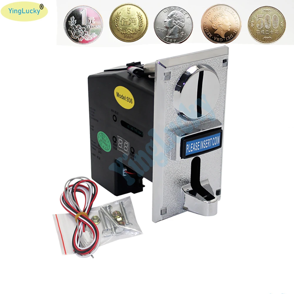 Arcade Coin Acceptor 616 Multi Electronic Roll Down Coin Acceptor Selector Mechanism Vending Machine Arcade Game Ticket