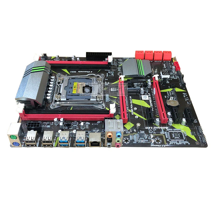 X99 computer main board DDR3 four channel memory LGA 2011-3 E5 CPU support e5 2678 2673v3