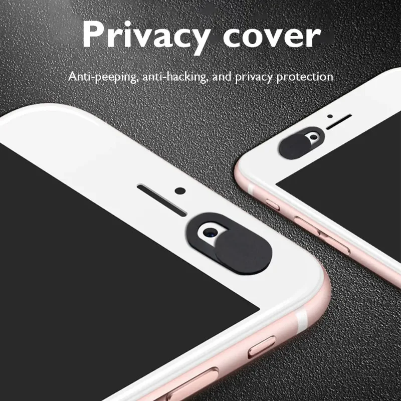1/3/5/10/20 Peças Adesivo de Privacidade para Celular, Tampa de Webcam com Obturador Magnético Deslizante de Plástico para iPhone, Laptop, PC, Tablet e Câmera
