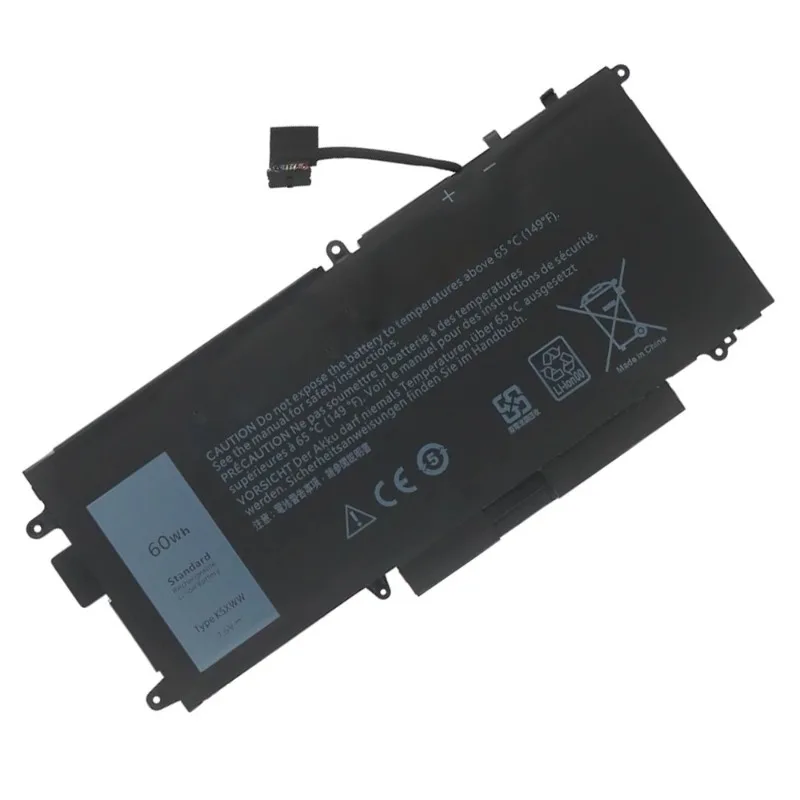 Nueva batería de ordenador portátil K5XWW 7,6 V 60Wh para Dell 5289 7389 7390 2 en 1 L3180 71TG4 Latitude 12 5000 E5289 L3180 Series P29S001 725KY